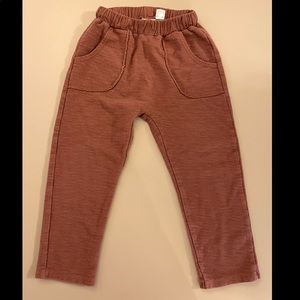 Zara plush joggers boys size 4-5